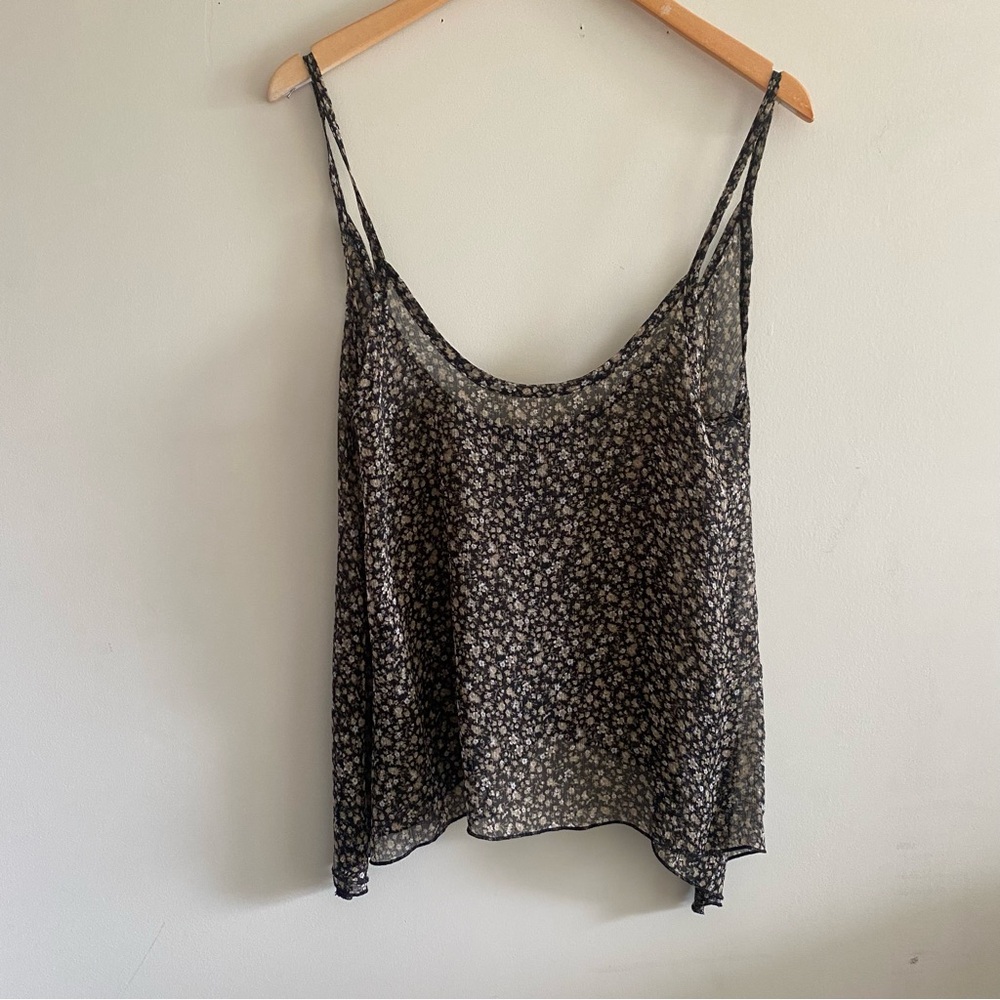 Brandy Melville Floral Tank Top